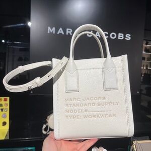 Marc Jacobs Women Leather Crossbody White Bag